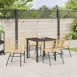 vidaXL Garten Essgruppe 5-tlg. Braun