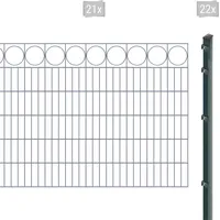 Arvotec Doppelstabmattenzaun »EXCLUSIVE 120 zum Einbetonieren "Ring" mit Zierleiste«, Zaunhöhe 120 cm, Zaunlänge 2 - 60 m 35330636-0 anthrazit H/L: 120 cm x 42 m