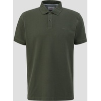 S.Oliver Poloshirt mit Label-Detail, Oliv, XXL