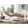 W.Schillig Relaxliege daily dreams Leder/Polyester 75 x 91 x 170 cm Gelb mit Kissen