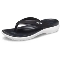 Crocs Damen Capri V Sporty Flip W Zehentrenner, Schwarz, 39/40 EU - 39/40 EU
