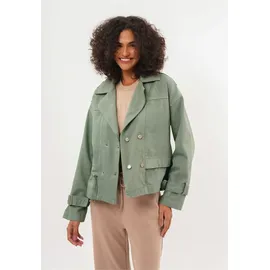 Freshlions Trenchcoat FRESHLIONS "Helena", Damen, Gr. XL, braun (khaki), 100% Baumwolle, unifarben, normal, Mäntel, mit stylischem Reverskragen