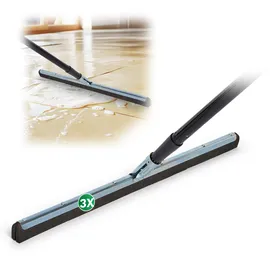 Novaliv Stiel Badabzieher 60 cm Edelstahl 3 St.