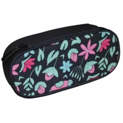DONAU Schüleretui klein Motiv Flower 6777100-81 oval