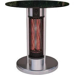 Tisch Heizstrahler | Ø 70 cm | 800 & 1600W | 2 Heizstufen | Infrarot | Heiztisch, Tisch mit Heizung, Beheizter Tisch