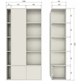vtwonen Buffet Settle Down Kiefernholz 0 x 0 x 0 Hellgrau