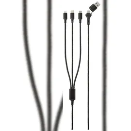 Renkforce USB-Ladekabel USB 2.0 USB-A Stecker, USB-C® Stecker, USB-Micro-B Stecker, Apple Lightning Stecker, USB-C® Stecker 3.00m