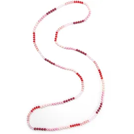 COLLEZIONE ALESSANDRO Lange Kette Caitlin rosa / Glas