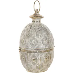 Laterne AMORGOS Metall 34 cm Gold