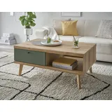 INOSIGN Couchtisch "MAVAS", grün (evoke eiche dekor, salbei, evoke eiche dekor), B:107cm H:46cm T:67cm, Tische, Couchtisch, in moderner Trendfarbe, Breite 107 cm