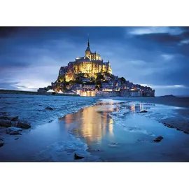 CLEMENTONI Fluorescent Puzzle Le Mont Saint-Michel (fluoreszierend, 1000 Teile)