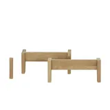 deinbett Fußset ¦ holzfarben ¦ Maße (cm): B: 38 H: 14