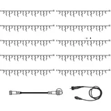 StarTrading SYSTEM 24 KOMPLETT SET 30m Lichtervorhang Eisregen Icicle für Dachrinne