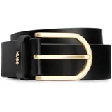 Hugo Gürtel aus echtem Rindsleder mit Dornschließe Modell Zoey Black, 95