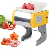 QRANSEUYXY 300w Kleine Allesschneider, 200R/Min elektrische Aufschnittmaschine, Metall Brotschneidemaschine 50kg/h, Fleischschneider für Zuhause Hotel Restaurant Supermark, HR-70