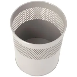 Proregal Runder Papierkorb 15 l Silber