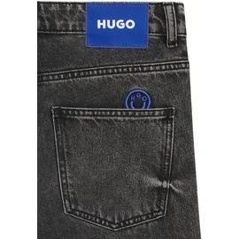 Hugo 5-Pocket-Jeans "Leni", Damen, Gr. 27, Länge 34, schwarz 006, Denim/Jeans, Obermaterial: 100% Baumwolle, Destroyed-Effekte, unifarben, loose fit, Jeans 5-Pocket-Jeans, Low Rise im Relaxed Fit