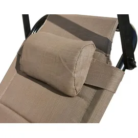 Lex XXL Sonnenliege 200 x 70 x 45 cm Taupe