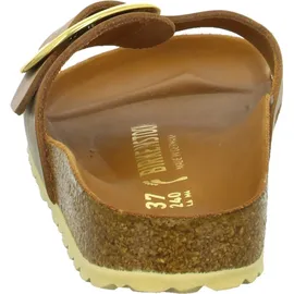 Birkenstock Madrid Big Buckle Nubukleder geölt schmal cognac 39