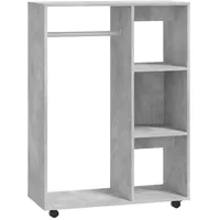 VidaXL Kleiderschrank Betongrau 80x40x110 cm Holzwerkstoff