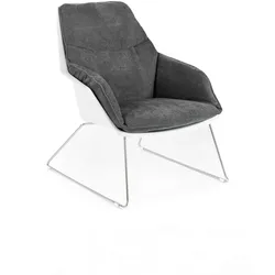 Stones Grace – Sessel aus dunkelgrauem Polypropylen