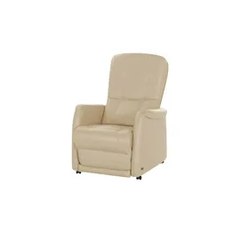 HIMOLLA Fernsehsessel 7568 Leder 77 x 110 x 93 cm Beige elektrisch
