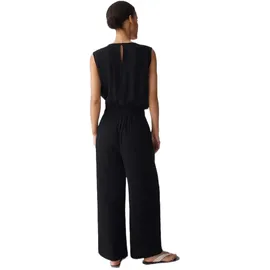 Opus Jumpsuit MYLARA in Seersucker Struktur Schwarz 40