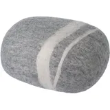 myfelt Pouf Kieselstein Schurwolle 40 x 21 x 32 cm Grau
