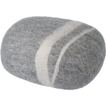 myfelt Pouf Kieselstein Schurwolle 40 x 21 x 32 cm Grau