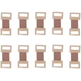 XIAOBAN Verbandsklammern, Ersatz-Clips, elastische Verbandsklammern, Metall, Befestigung, Farbhilfe, Weiß, 10 Stück