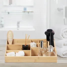 Relaxdays Bambus Schreibtisch Organizer 33 x 9 x 21 cm 1-tlg. braun