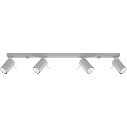 Licht-Erlebnisse Moderner Deckenstrahler TALMUDIA Grau 80 cm lang