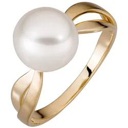 Orolino Ring 585/- Gold Perle weiß Ringe   Damen 