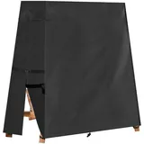 Aipwerer Hollywoodschaukel Abdeckung 3-Sitzer 600D Schwarz 168x124/25x168cm