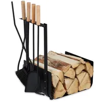 Relaxdays Kaminzubehör Set (46 x 30 x 62.5 cm,