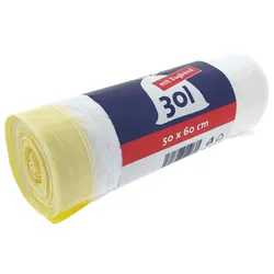 Müllbeutel 30 L weiß  mit Zugband