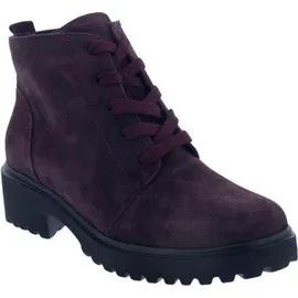 WALDLÄUFER H-Luise Bootie 716807-195-020, Order - Velourleder, Bordo (dunkelrot), Schnür. u. Reißverschluss, Weite H 37 - 37