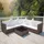 vidaXL Garten-Lounge-Set 4-tlg. braun