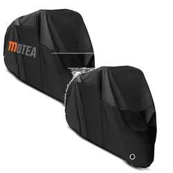 Set: Motorrad Abdeckplane BC1 XXL Abdeckhaube in sw Craftride mit Motorrad Abdeckplane XL Abdeckhaube in sw