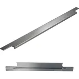Gedotec Profil-Griff Alu Möbelgriff Küche Griffleiste Edelstahl-Optik - MALIBU | Küchengriff Aluminium für Möbel - Schubladen | Schrank-Griff Länge 1196 mm | 1 Stück - Schubladengriff mit Harpunensteg
