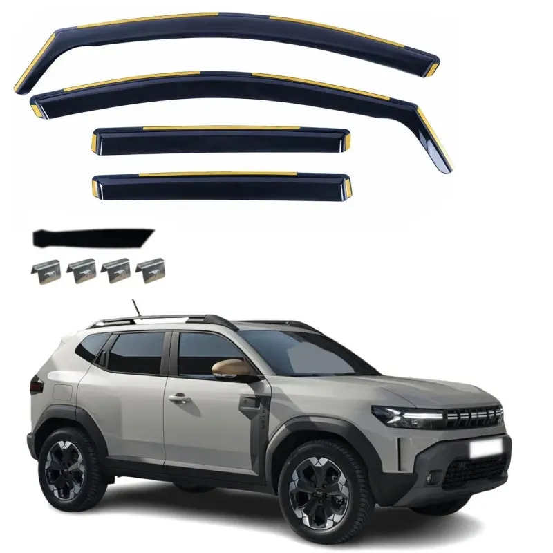 Komplettset mit 4 Windabweisern für DACIA DUSTER III (Baujahr 2024) +