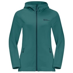 Jack Wolfskin Damen Baiselberg Hooded FZ, S - petrol