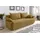 Collection AB Schlafsofa Kunstleder 2-Sitzer Gelb
