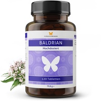 120 Baldrian Tabletten EXTRA STARK für 4 Monate, hochdosiert, 50:1 Extrakt: Entspricht der Wirkung von 6000 mg Baldrianwurzel pro Tablette (120 Tabletten)