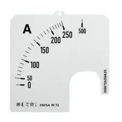 ABB SCL-A5-2000/72 Amperemeter Skale Stromwandleranschluss 2000/5A 2CSG122379R5011 SCLA5200072