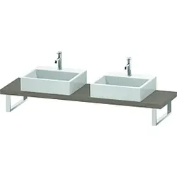 Duravit L-Cube Konsole LC101C07575 Stärke 4.5 cm, leinen, für Aufsatzbecken, variabel