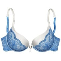 LASCANA Push-up-BH Damen creme-blau Gr.70B