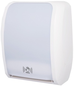 COSMOS Handtuchrollenspender Sensor, Abschließbar, mit Sensor, modernes Design, Farbe: weiß