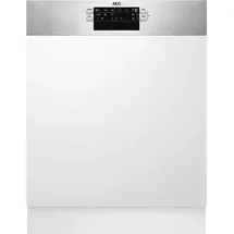 AEG FEE6491AZM Einbau-Geschirrspüler (teilintegrierbar, 598 mm breit, Edelstahl)