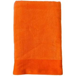 Le Comptoir de la Plage Badetuch, Frottee Velours Jacquard Orange, 90x160 370g/m2 - Shady Nectarine orange L